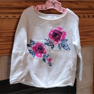Little Girls H&M Sweater Vintage Floral